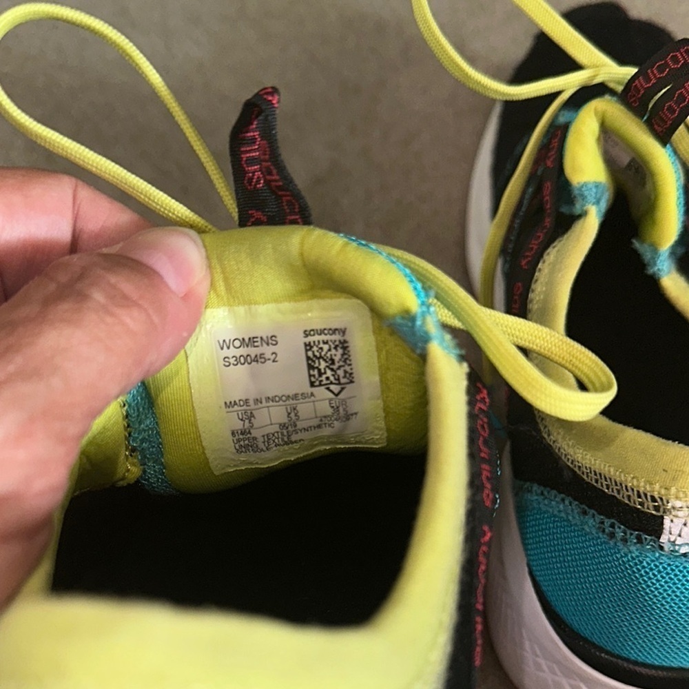 Saucony Black and Blue Athletic Shoes - Picture 5 of 5